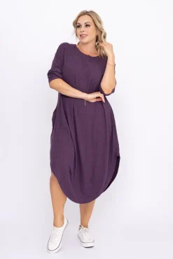 Polski Fioletowa Sukienka DONNA