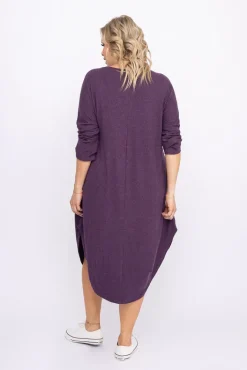 Polski Fioletowa Sukienka DONNA
