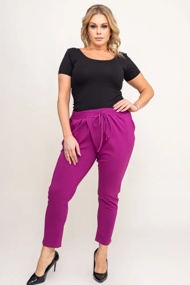 Damskie Polski Fioletowe Spodnie LOTARIO