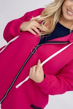 Damskie Włoski Fuksjowa Bluza dresowa FERINA
