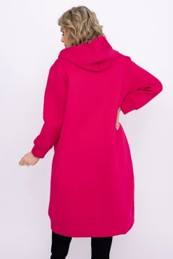 Damskie Włoski Fuksjowa Bluza ocieplana VERMEN