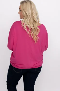 Damskie Polski Fuksjowa Bluzka BARIOSA