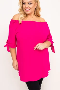 Damskie Polski Fuksjowa Bluzka RONI