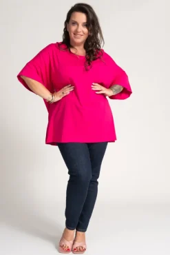 Damskie Polski Fuksjowa Bluzka VERTI
