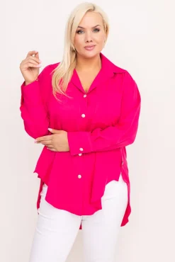 Damskie Polski Fuksjowa Koszula SENTURI