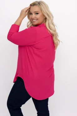 Damskie Polski Fuksjowa Koszula VENTELI