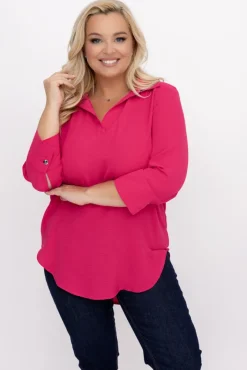 Damskie Polski Fuksjowa Koszula VENTELI