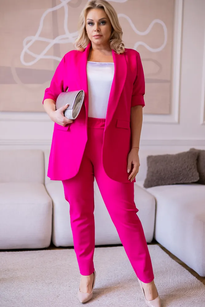 Damskie Polski Fuksjowa Marynarka CINTA