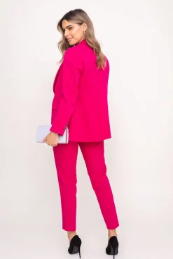 Damskie Polski Fuksjowa Marynarka dwurzędowa VIRIM