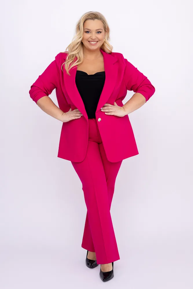 Damskie Polski Fuksjowa Marynarka PUNTURI