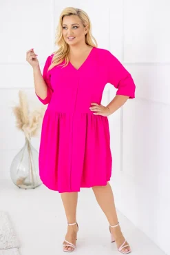 Polski Fuksjowa Sukienka AMANTE