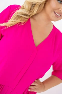 Polski Fuksjowa Sukienka AMANTE