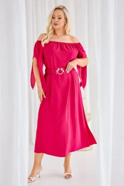 Polski Fuksjowa Sukienka DERTUZI