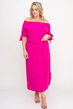 Polski Fuksjowa Sukienka NOBI