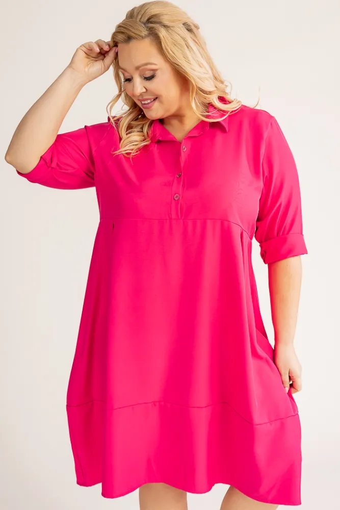 Polski Fuksjowa Sukienka SENTAYA