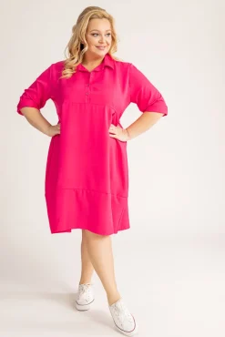 Polski Fuksjowa Sukienka SENTAYA