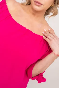 Polski Fuksjowa Sukienka VALENCIA