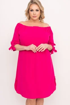 Polski Fuksjowa Sukienka VALENCIA
