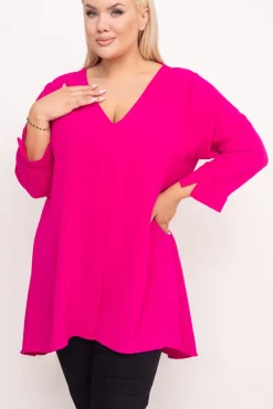 Damskie Polski Fuksjowa Tunika CENZA
