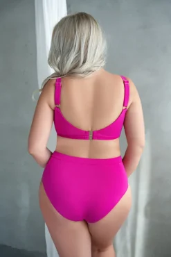 Polski Fuksjowe Figi od stroju kąpielowego CALIFORNIA Wysoki Stan