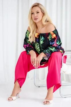 Damskie Polski Fuksjowe Spodnie DALIEN