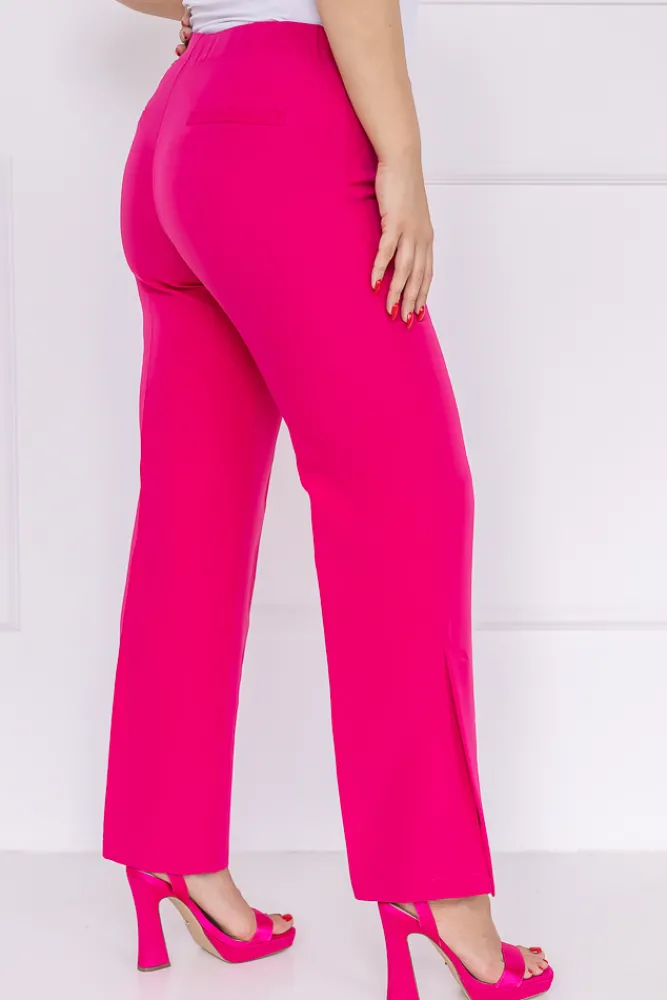 Damskie Polski Fuksjowe Spodnie garniturowe KENVI