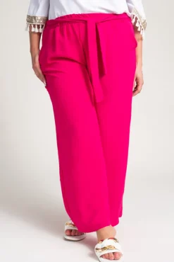 Damskie Polski Fuksjowe Spodnie kuloty WIDIO