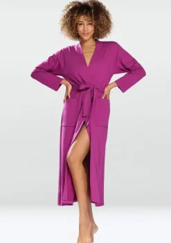 Polski Fuksjowy Szlafrok bawełniany MELISSA