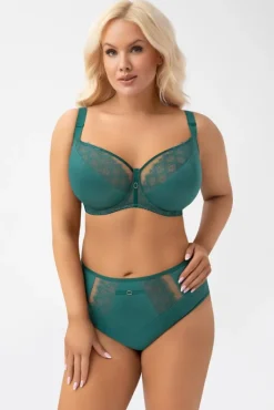 Gorsenia G004 biustonosz miękki zielony KASJA