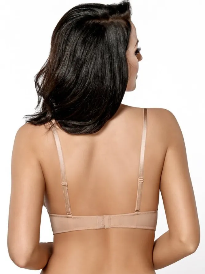 Gorsenia G025 biustonosz push up beżowy KOKTAJLOWY