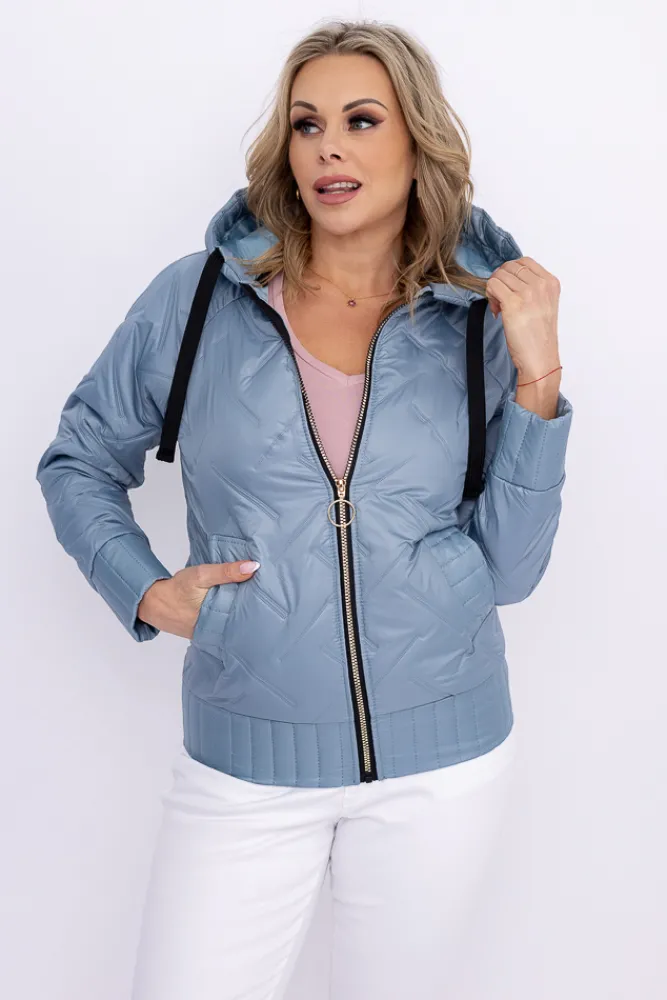 Damskie Polski Gołębio niebieska Kurtka wiosenna VEDERI