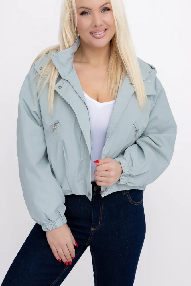 Damskie Gołębioszara Kurtka ASNEL