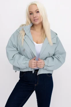 Damskie Gołębioszara Kurtka ASNEL