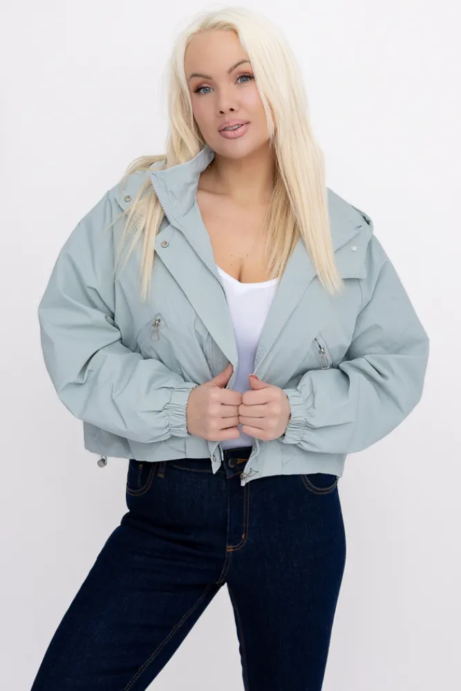 Damskie Gołębioszara Kurtka ASNEL