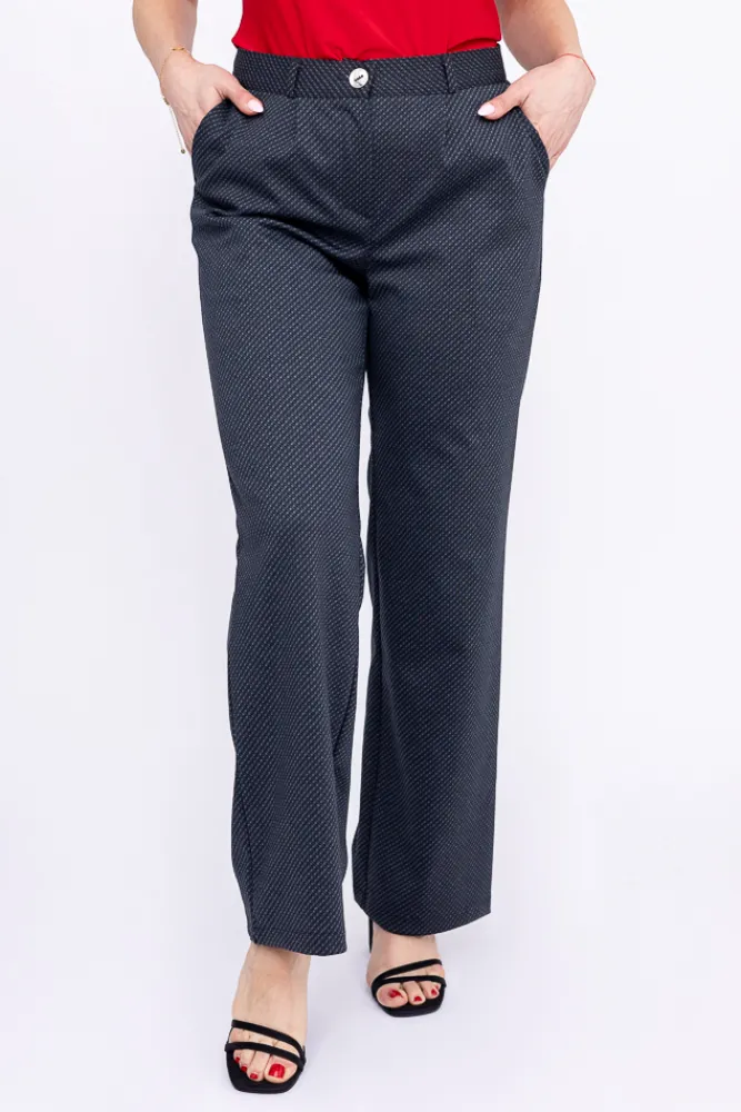 Damskie Polski Grafitowe Spodnie BENTERI Wzór 1