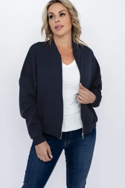 Damskie Włoski Granatowa Bluza GIRTI