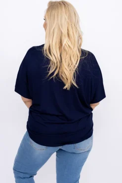 Damskie Polski Granatowa Bluzka CILIO