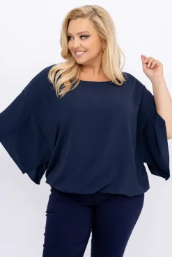 Damskie Polski Granatowa Bluzka ETERNAL