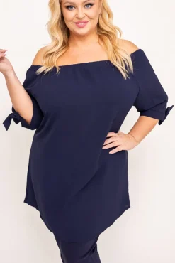 Damskie Polski Granatowa Bluzka RONI