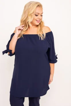 Damskie Polski Granatowa Bluzka RONI