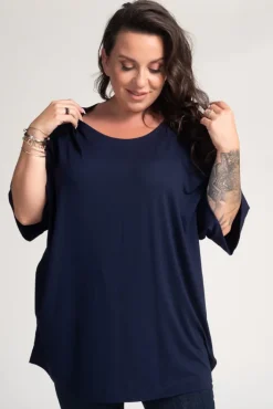 Damskie Polski Granatowa Bluzka VERTI