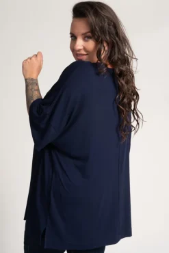 Damskie Polski Granatowa Bluzka VERTI