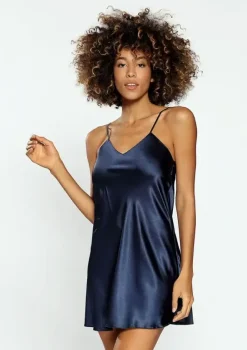 Polski Granatowa Halka satynowa KAREN