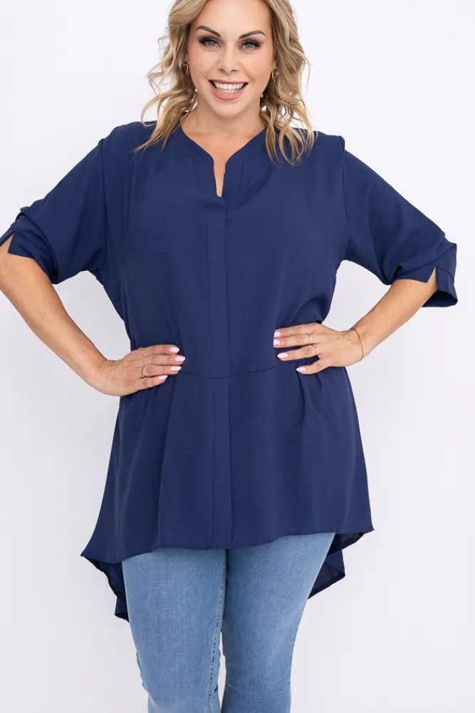 Damskie Polski Granatowa Koszula AGILE