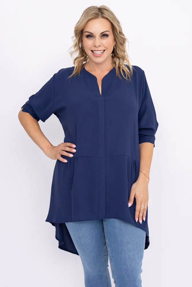 Damskie Polski Granatowa Koszula AGILE