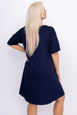 Polski Granatowa Koszula Nocna MERTENI