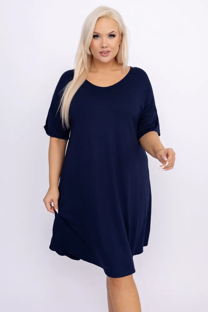 Polski Granatowa Koszula Nocna MERTENI