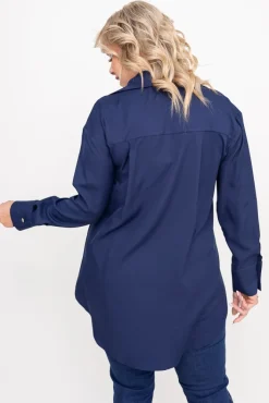 Damskie Polski Granatowa Koszula SENTURI
