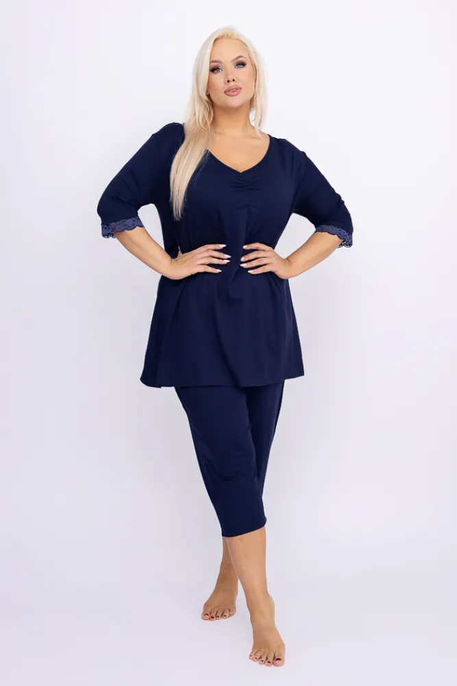 Polski Granatowa Piżama VERMIA