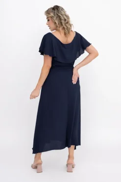 Polski Granatowa Sukienka DENVER